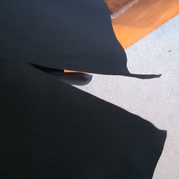 WHITE HOUSE BLACK MARKET* black sequin v neck casual jersey midi dress XS - Picture 7 of 8